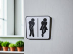 Funny Toilet Sign | 3D Printed Unisex Restroom Plaque | Humorous Bathroom Decor | Bar | New home | House warming gift | Secret santa