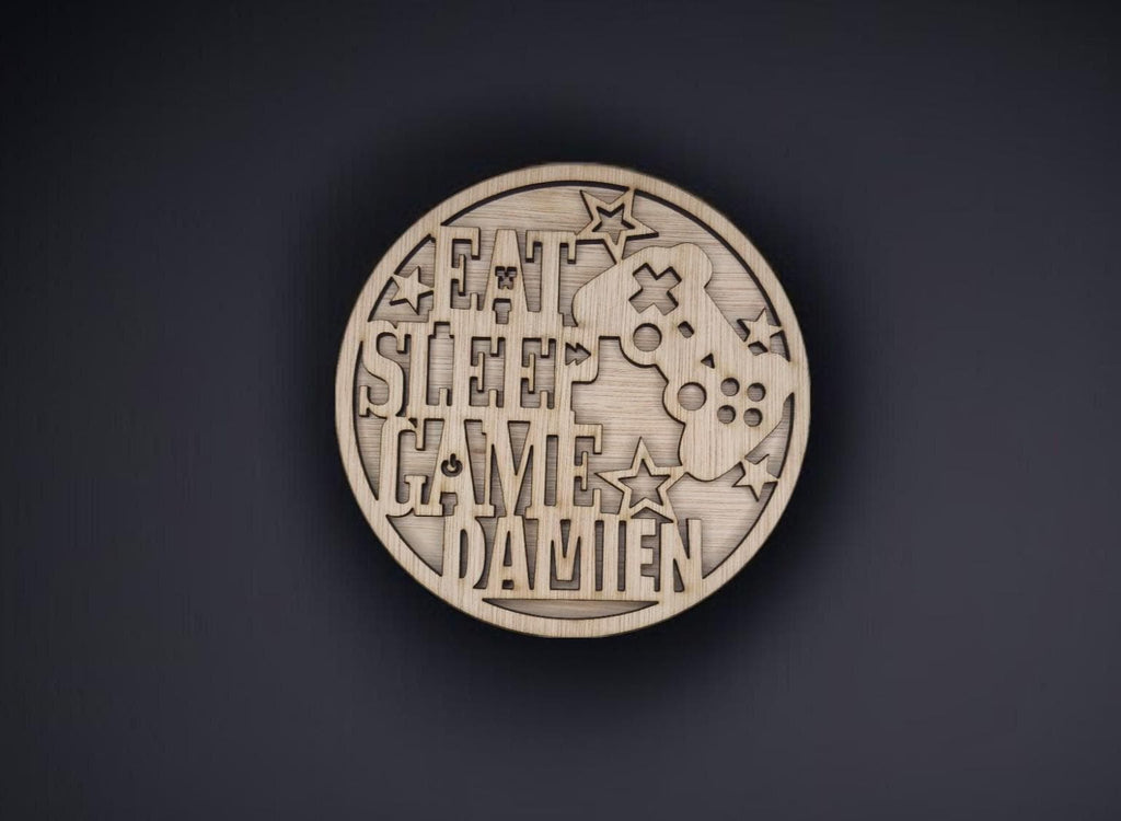 Personalised gaming bedroom Name Plaque - Child Name Sign - Gamer - Gift - Computer - Console - PC - Child - Teenager - Games - Birthday