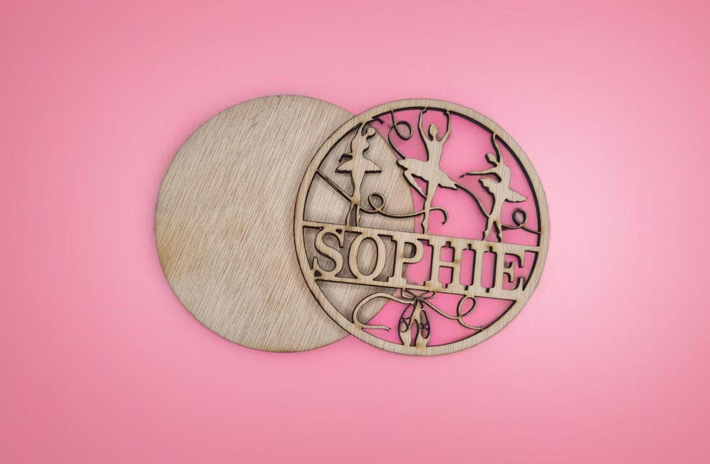 Personalised Ballet Dancer bedroom Name Plaque - Child Name Sign - Dancing - Gift - Street - Tutu - Playroom - Child - Teenager - Birthday