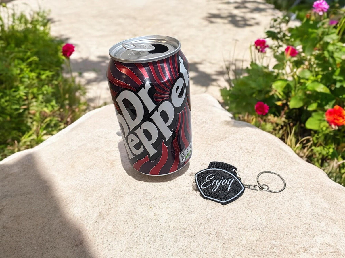 3D Printed Can Lid Opener & Closeable Lid - Tin - Keychain attachment - Travel - Festival - Kids - Children - Gaming - Teen - Gift - Safe