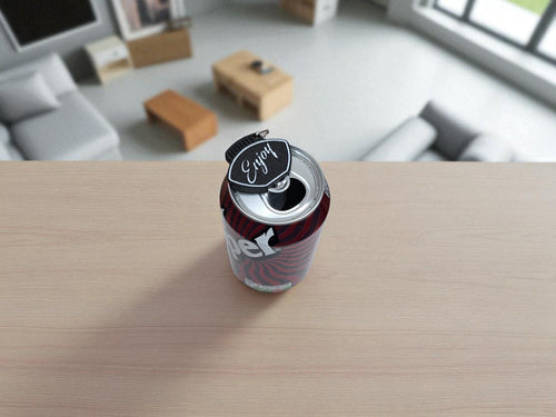 3D Printed Can Lid Opener & Closeable Lid - Tin - Keychain attachment - Travel - Festival - Kids - Children - Gaming - Teen - Gift - Safe