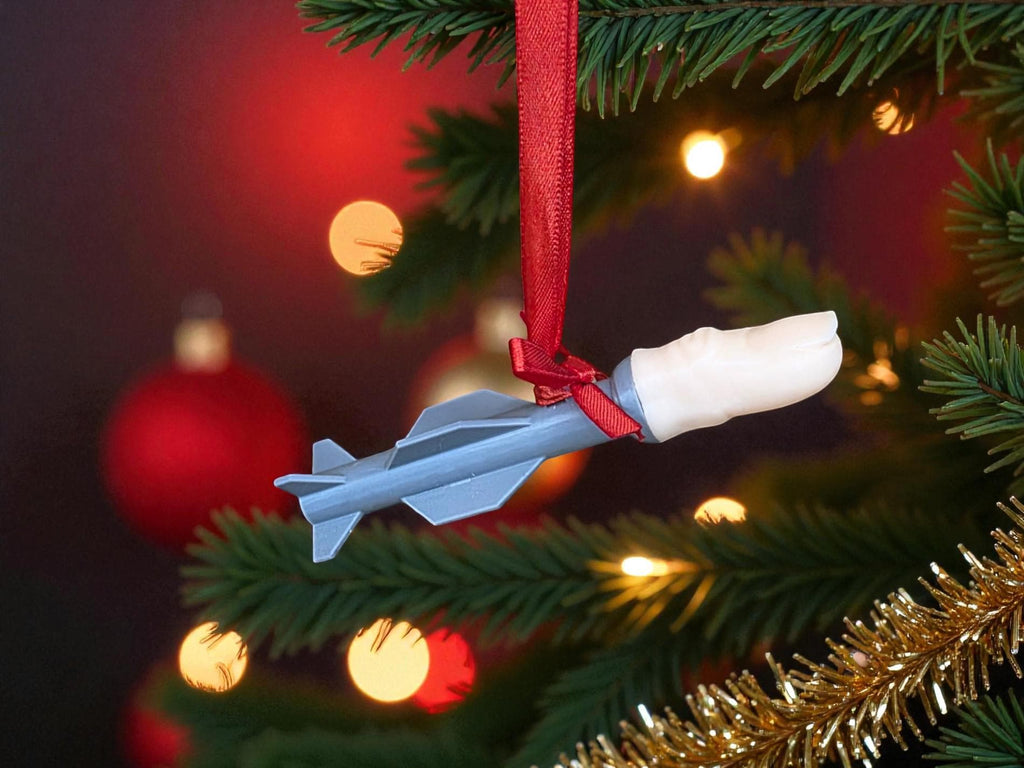 Personalised 3d Effect Christmas bauble - Missile Toe - Funny - Tree decoration - Secret Santa - Gift - Mistletoe - Present - Novelty