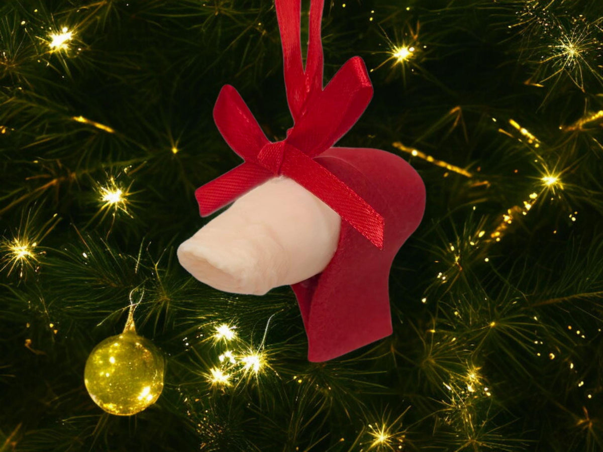 Novelty Piggy in a blanket Adult Bauble - Christmas Tree Decoration - Penis - Birthday - Gift - Present - Bespoke - Funny - Prank - Xmas