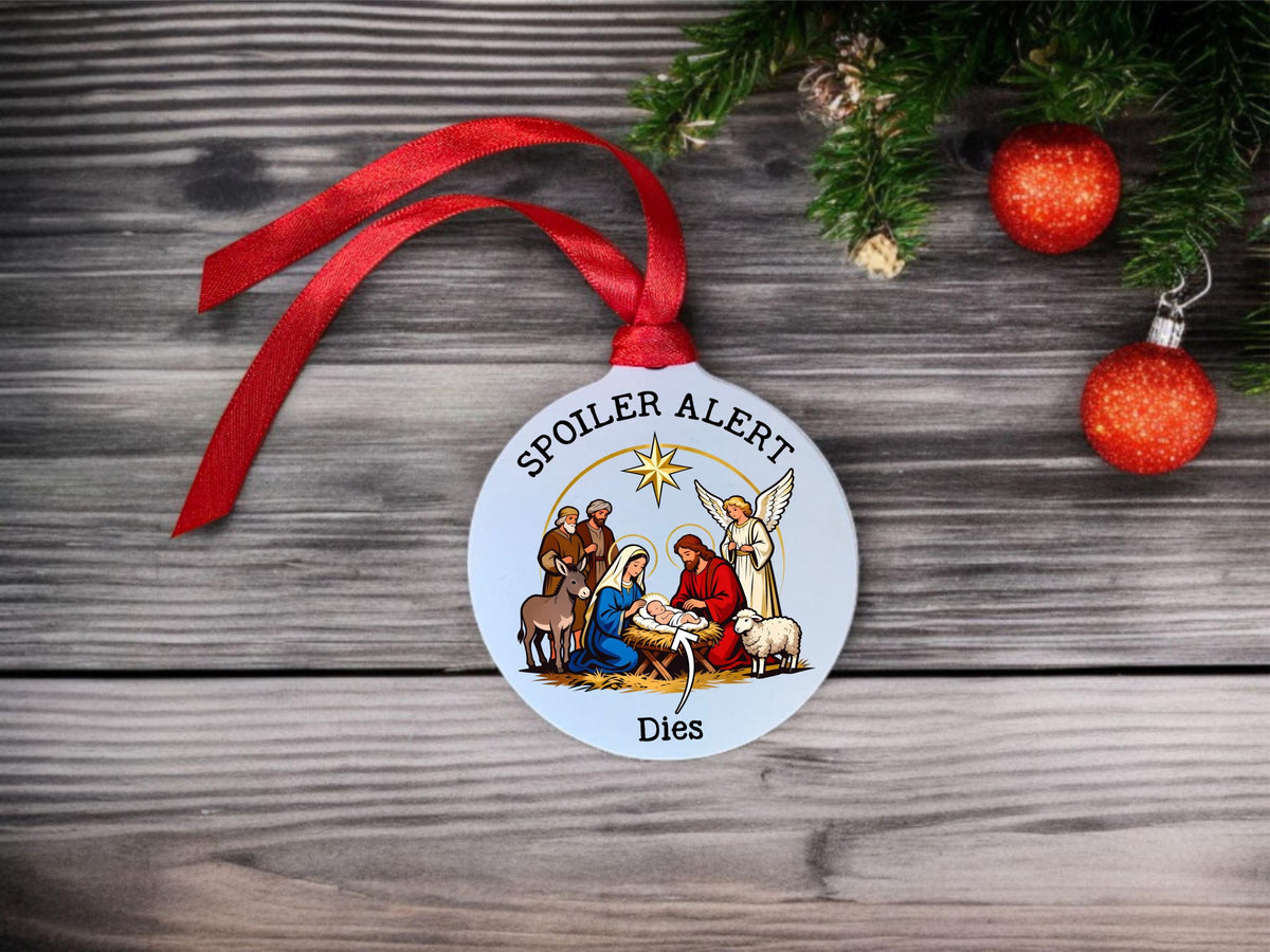 Novelty Nativity christmas bauble - Fun - Christmas tree decoration - Secret Santa - Gift - Decor - Husband - Wife - Present - Colleague