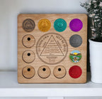 Personalised Recovery Token Display - Chips - Personalized Serenity Prayer Recovery Chip Holder - AA display - Holder - Serenity prayer