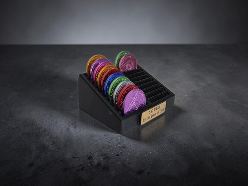 Personalised Recovery Token Display - Chips - Personalized Angled Recovery Chip Holder - AA display - Sobriety - Ornament - Coins