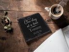 Milestone slate coaster - Sobriety Gift - display ornament - Valentines - Birthday - Christmas - Tea - Coffee - Narcotics Anonymous - AA