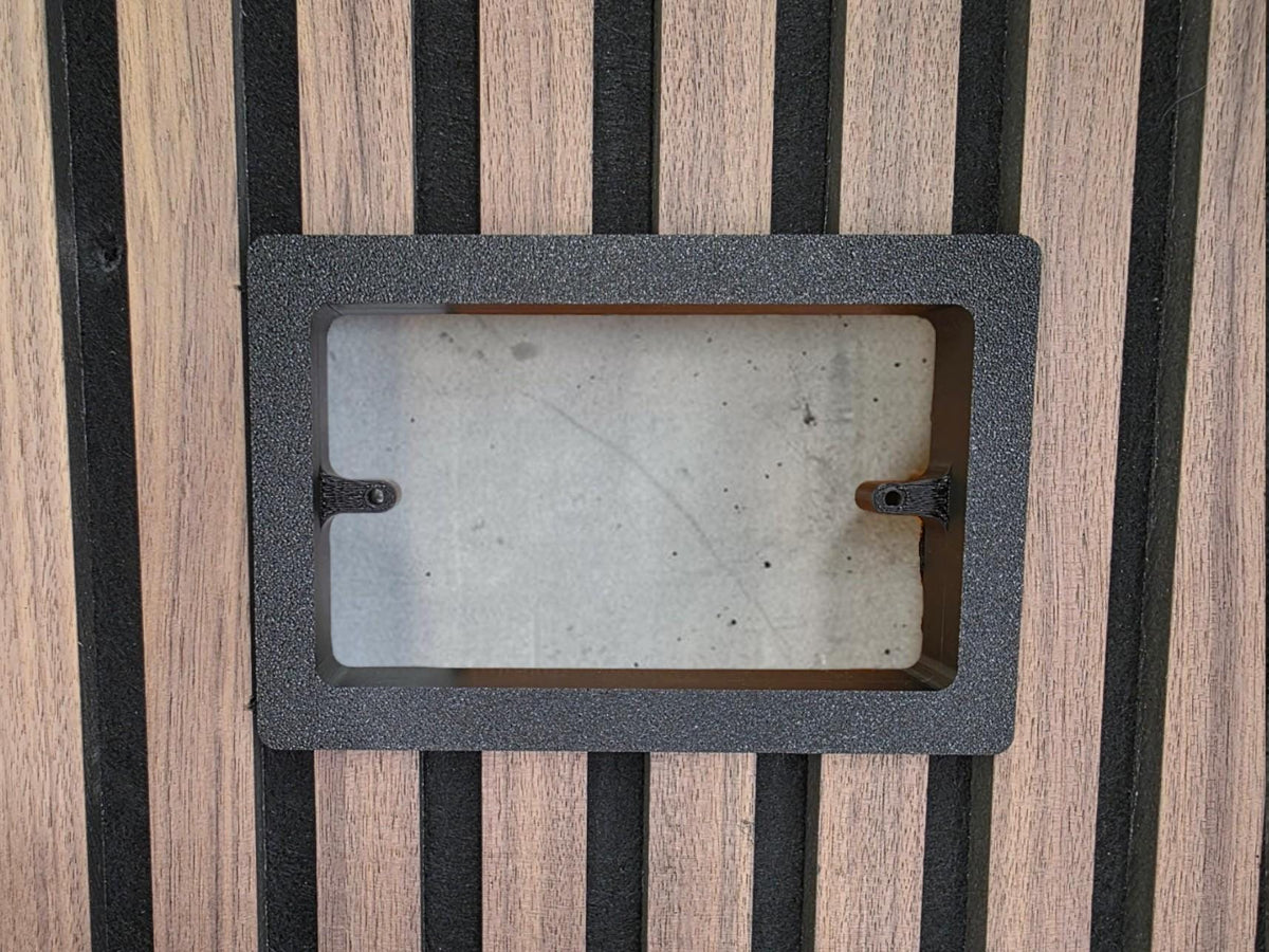 Acoustic Panel Socket Surrounds | Single & Double Socket Options | Media Wall Socket Trim | Slat Wall Socket Cover | Professional Finish