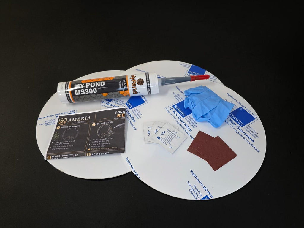 Pond Viewing Window Repair Kit | Replace Cloudy Pond Windows | Acrylic Replacement Discs | Blagdon Compatible | DIY Pond Window Fix
