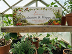Personalised Greenhouse Sign | Happy Place Plaque | Custom Garden Gift | Greenhouse Decor | Welsh Slate - Gardening - rockery - yard art