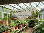 Personalised Greenhouse Sign | Happy Place Plaque | Custom Garden Gift | Greenhouse Decor | Welsh Slate - Gardening - rockery - yard art