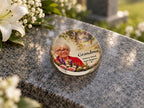 Personalised Glass Memorial Ornament with Photo | Grave Memorial Plaque | In Loving Memory Keepsake | Graveside Remembrance Gift