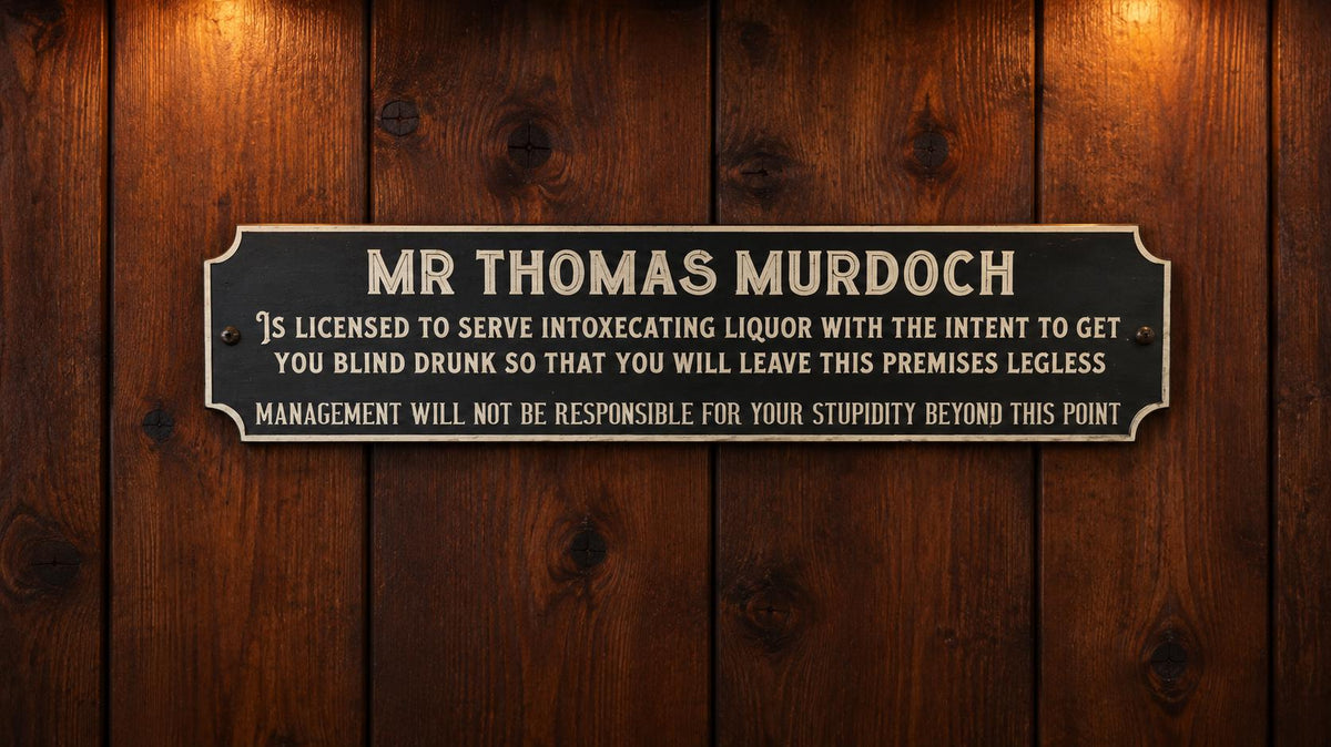 Personalised license to serve alcohol sign - Novelty - Home bar - Perfect gift - Kitchen - dining room - Garden bar - Hot tub - Beer - Gin