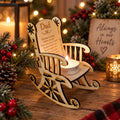 Personalised Christmas candle memorial display - rocking chair - chair - xmas - memory - decoration -decor - rememberance - family - plaque