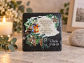 Personalised Robin Memorial grave marker, memorial slate, indoor or outdoor - Memory - Indoor - Outdoor - Garden - Caravan - Grave side