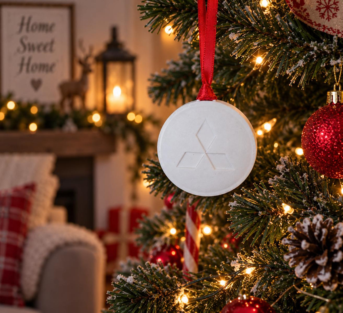 Mitsubishi Pill - Rave Scene -3d Christmas bauble - Mistle Toe - Funny - Tree decoration - Secret Santa - Gift - Present - Novelty - DJ.