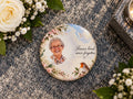 Personalised Glass Memorial Ornament with Photo | Grave Memorial Plaque | In Loving Memory Keepsake | Graveside Remembrance Gift
