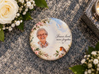 Personalised Glass Memorial Ornament with Photo | Grave Memorial Plaque | In Loving Memory Keepsake | Graveside Remembrance Gift