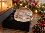 Personalised Glass Bubble Tear Drop Memorial - Stunning remembrance item - Christmas - Display - memories - anniversary of death Grave decor