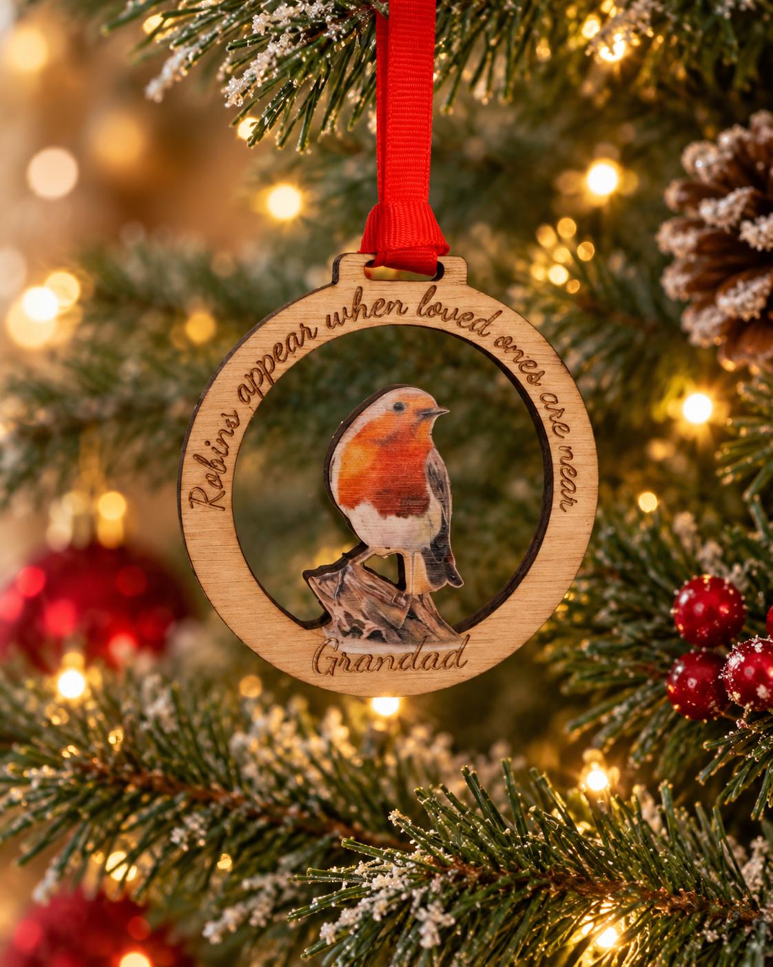 Personalised Christmas memory bauble - remember your loved one - Tree decor - memorial - xmas - gift - present - tree - decoration