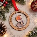 Personalised Christmas memory bauble - remember your loved one - Tree decor - memorial - xmas - gift - present - tree - decoration