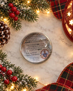 Personalised Christmas glass teardrop grave ornament - Decoration - Anniversary - Gift - Present - Unusual - Anniversary - Funeral - Office