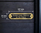 Personalised Parcel Sign decoration - Parcel delivery - Home gift - House warming - Your wording - Amazon - Package delivery - Plaque - Gold